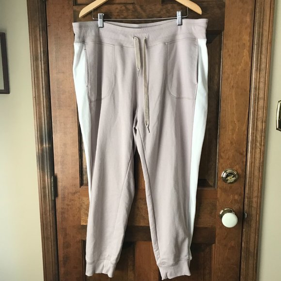 Calvin Klein Performance Mauve/Ivory Hoodie Jacket & Drawstring Joggers Set 3X - Picture 10 of 16